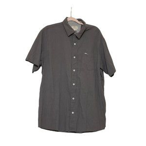 Bob Timberlake Mens Gray Button Down Shirt‎ Size XL Embroidered
